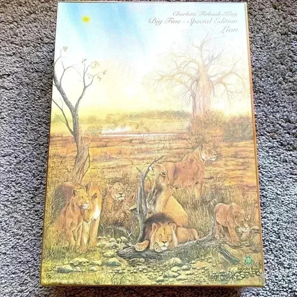 Lion Special Edition 1500 Piece Puzzle Big Five Series by Charlotte Firbank King - Picture 1 of 11